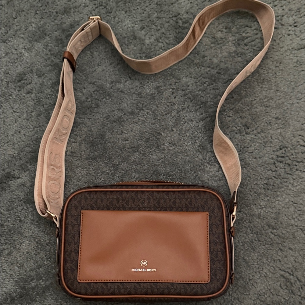 Michael Kors Brown and Tan Belt Bag